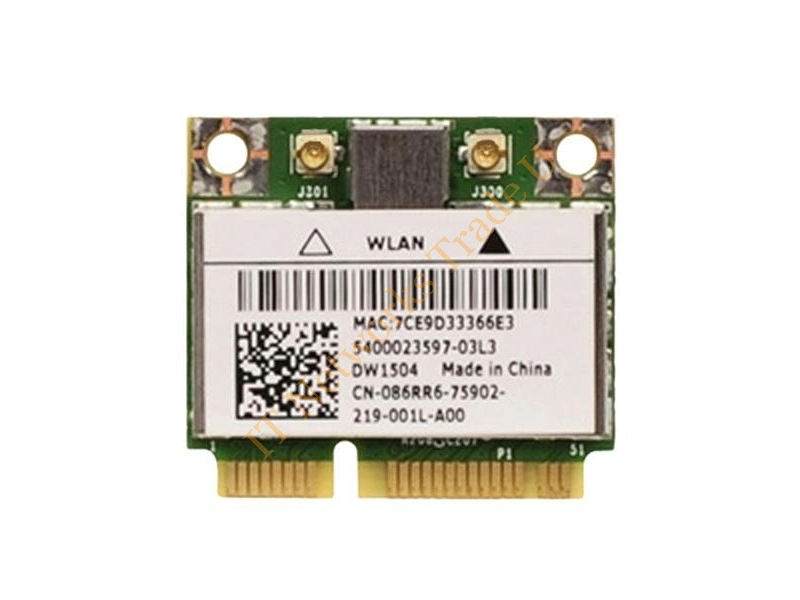 430-4763 Dell Wireless 1504 WLAN Half Mini-Card for Latitude E5430 E5530 E6430s Laptops Precision M4700 M6700 Mobile WorkStations Wireless LAN Card