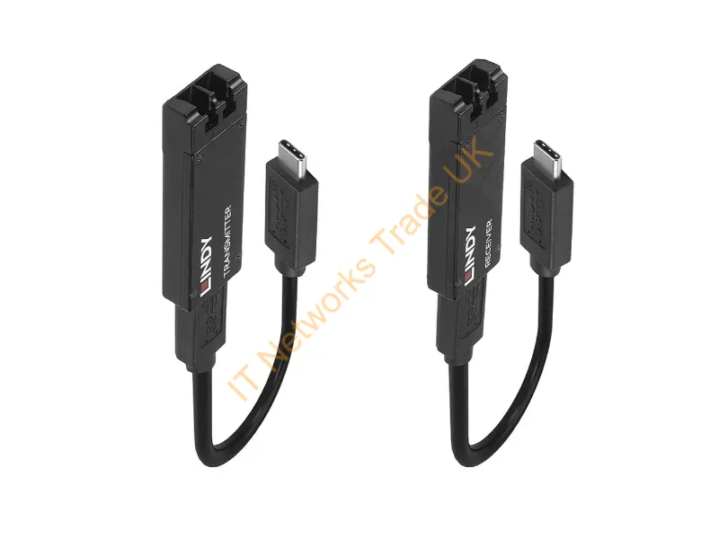 43312 - Lindy video converter 43312 - fibre optic / USB-C - 100 m
