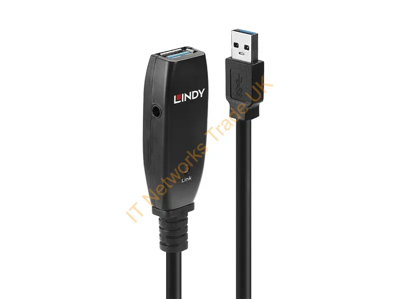 43322 - Lindy 15m USB 3.0 Active Extension Slim