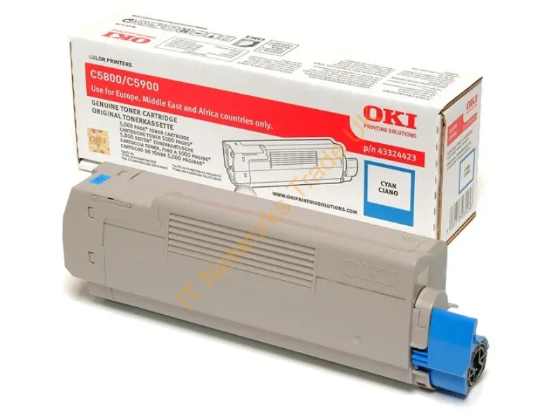 OKI 43324423 Toner cyan, 5K pages @ 5% coverage Accessory