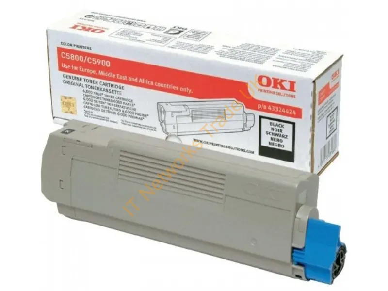 OKI 43324424 Toner black, 6K pages @ 5% coverage Accessory