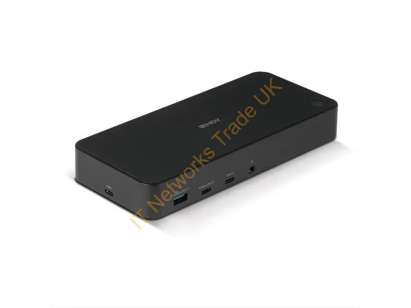 43366 - Lindy DST-Pro Universal, USB-C and Type A Hybrid Laptop Docking Station 4K HDMI, 2x4K (DP or HDMI)