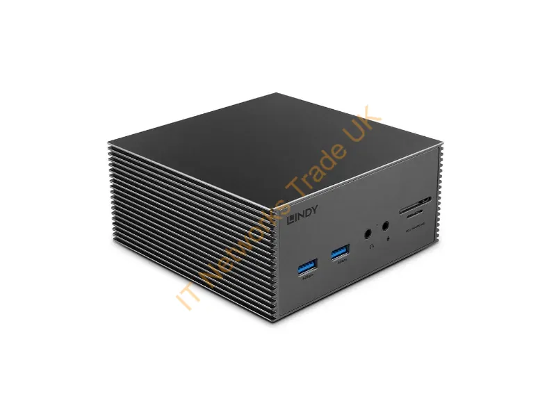 43378 - Lindy DST-Pro 101, USB-C Laptop Docking Station with 4K Support and 100W Power Supply