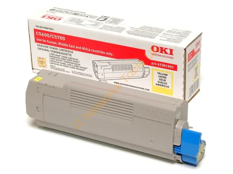 OKI 43381905 Toner yellow, 2K pages @ 5% coverage Accessory