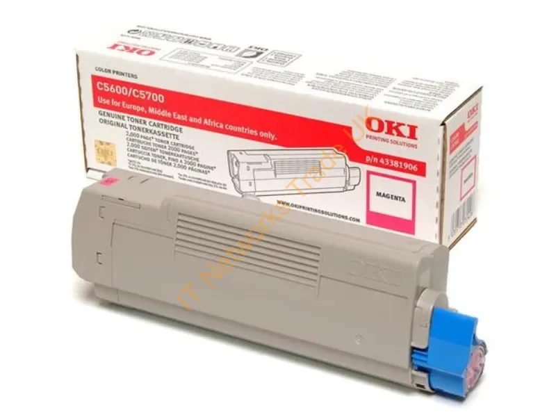 OKI 43381906 Toner magenta, 2K pages @ 5% coverage Accessory