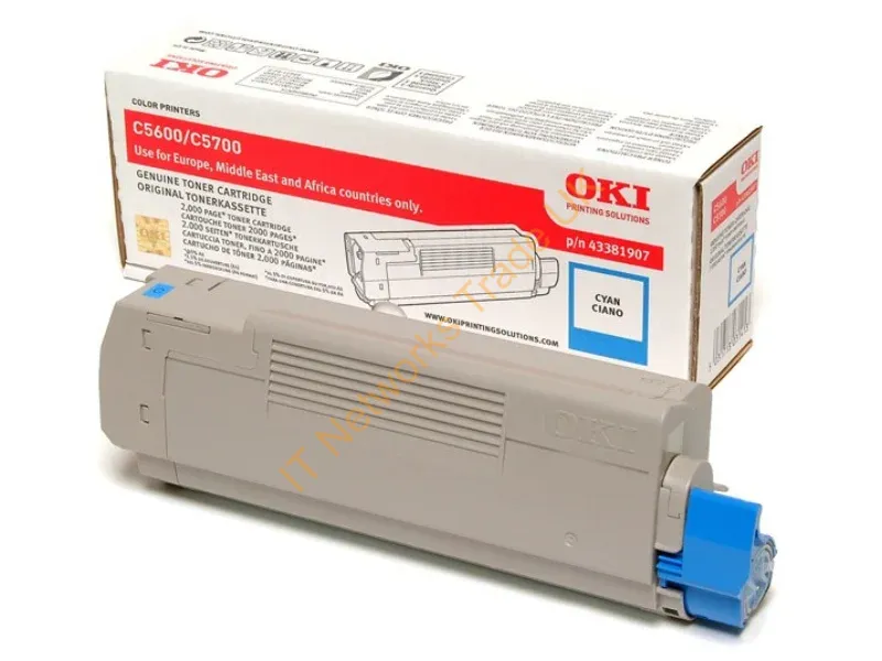 OKI 43381907 Toner cyan, 2K pages @ 5% coverage Accessory