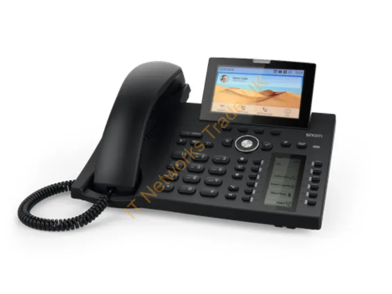 4340 - Snom D385 IP phone Black 12 lines TFT
