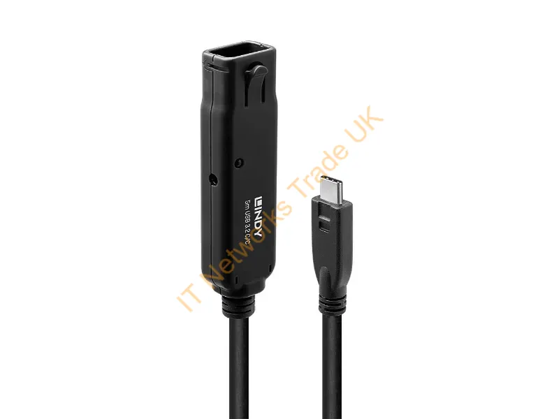 43405 - Lindy 43405 USB cable USB 3.2 Gen 2 (3.1 Gen 2) 5 m USB C Black