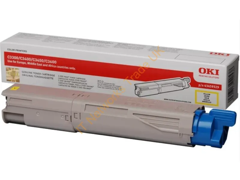OKI 43459329 Toner yellow, 2.5K pages @ 5% coverage Accessory