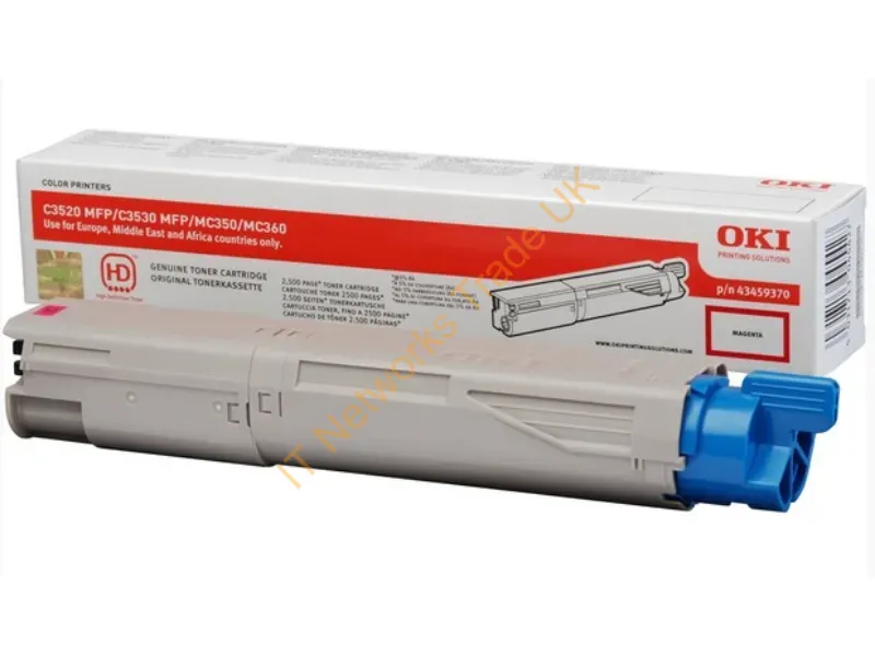 OKI 43459370 Toner magenta, 2.5K pages @ 5% coverage Accessory