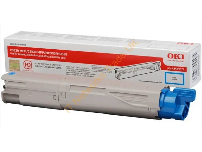 OKI 43459371 Toner cyan, 2.5K pages @ 5% coverage Accessory
