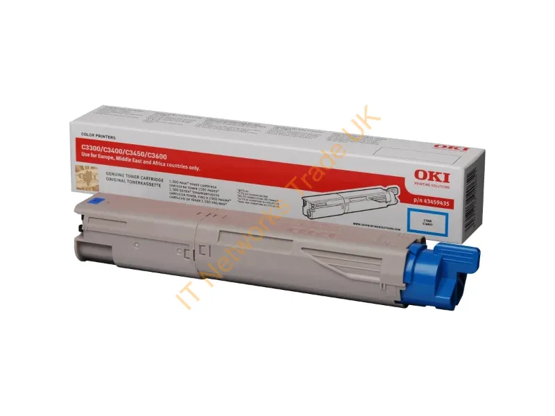 43459435 - OKI 43459435 Toner cyan, 1.5K pages/5% for OKI C 3300/3400/3450/3600