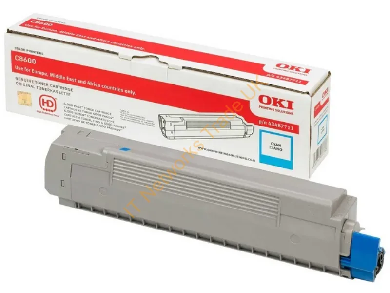 OKI 43487711 Toner cyan, 6K pages @ 5% coverage Accessory