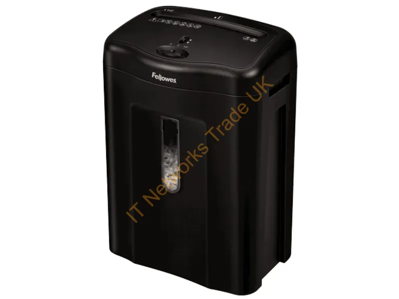 4350001 - Fellowes Powershred 11C Paper Shredder Cross Shredding 72 Db 9.02" (22.9 Cm) Black
