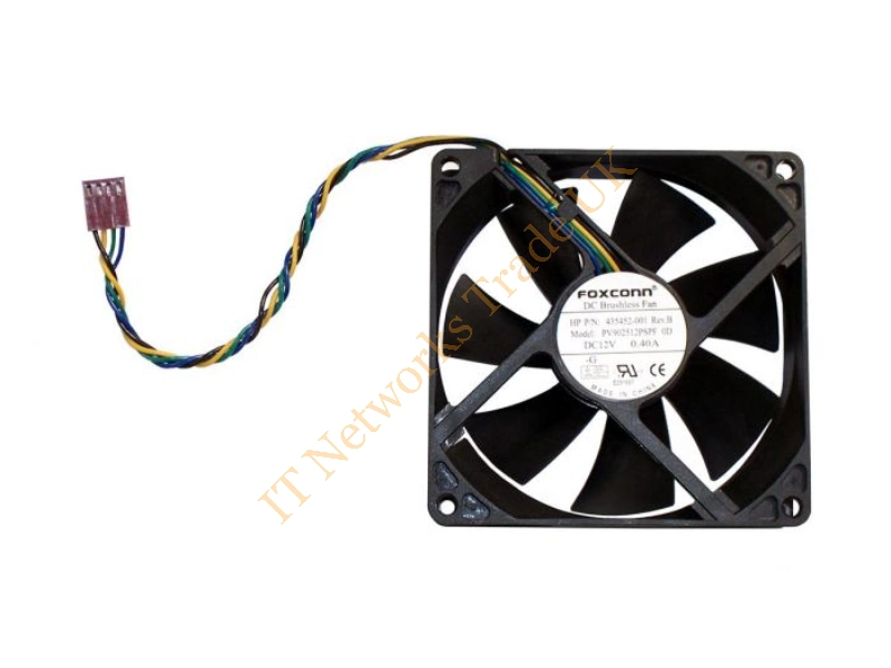 435452-001 HP 12V DC Foxconn Chassis Fan Assembly for 6000 PRO 6005 PRO Desktop Cooling Fan