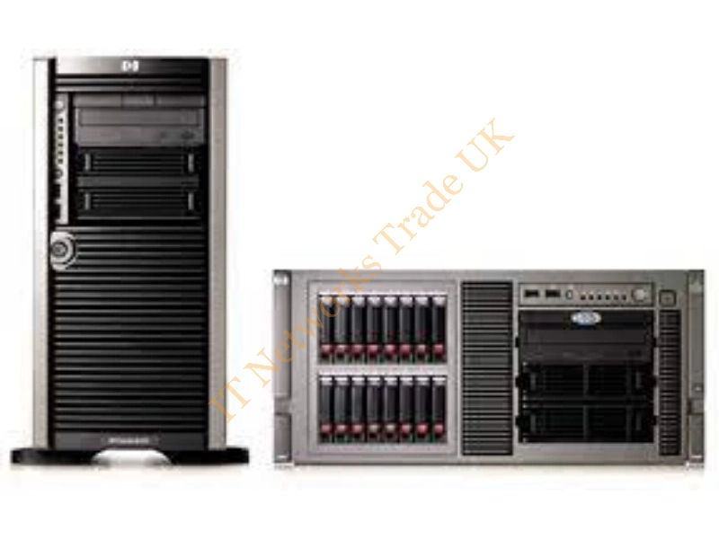 437438-001 HP ProLiant ML370 G5 1x Intel -Xeon E5335 Qc 2.0GHz 2GB DDR2 SDRAM Smart Array P400/256MB SAS Hs 48x CD-ROM Gigabit Ethernet 5u Rack Server Server System