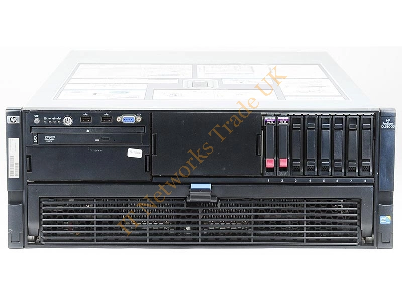 438088-001 HP ProLiant DL580 G5 Server 2 x Xeon 2.13GHz 4GB DDR2 SDRAM Ultra ATA SCSI RAID Controller Rack Server System