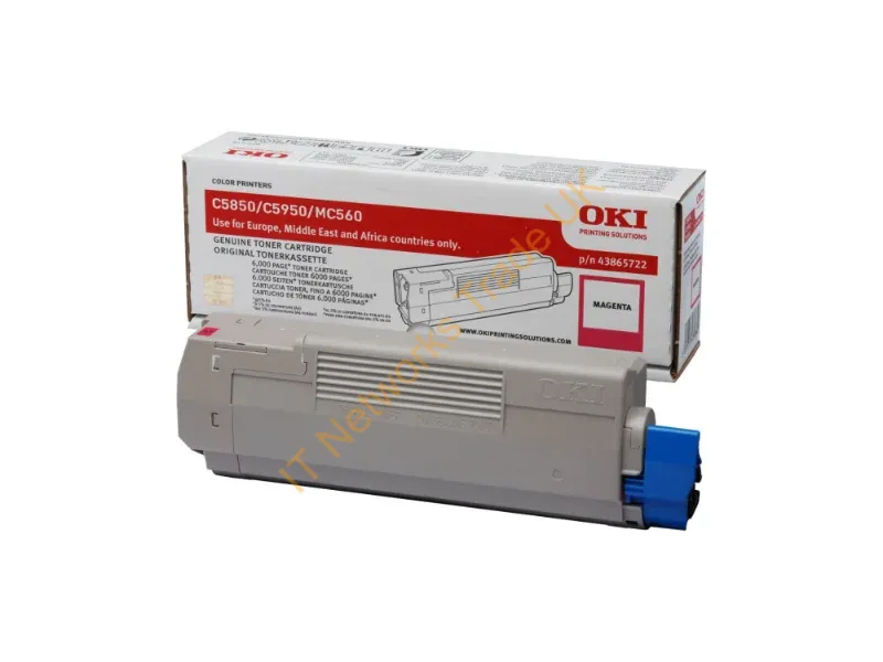 OKI 43865722 Toner magenta, 6K pages @ 5% coverage Accessory
