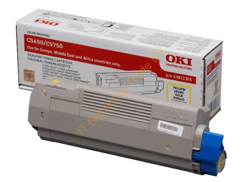 OKI 43872305 Toner yellow, 2K pages @ 5% coverage Accessory