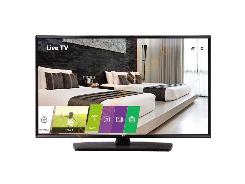 43UV661H - LG 43UV661H 43" 4K Ultra HD 400cd/mÂ² Smart TV Black A 20W hospitality TV LCD Monitors