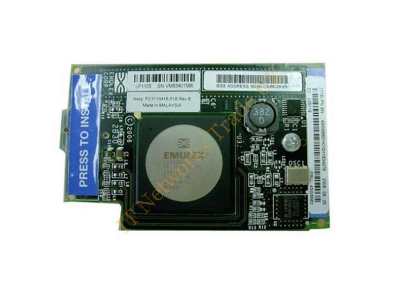 43W6860 IBM 4GB Fibre Channel Expansion Card (CFFv) by Emulex for BladeCenter Network Adapter
