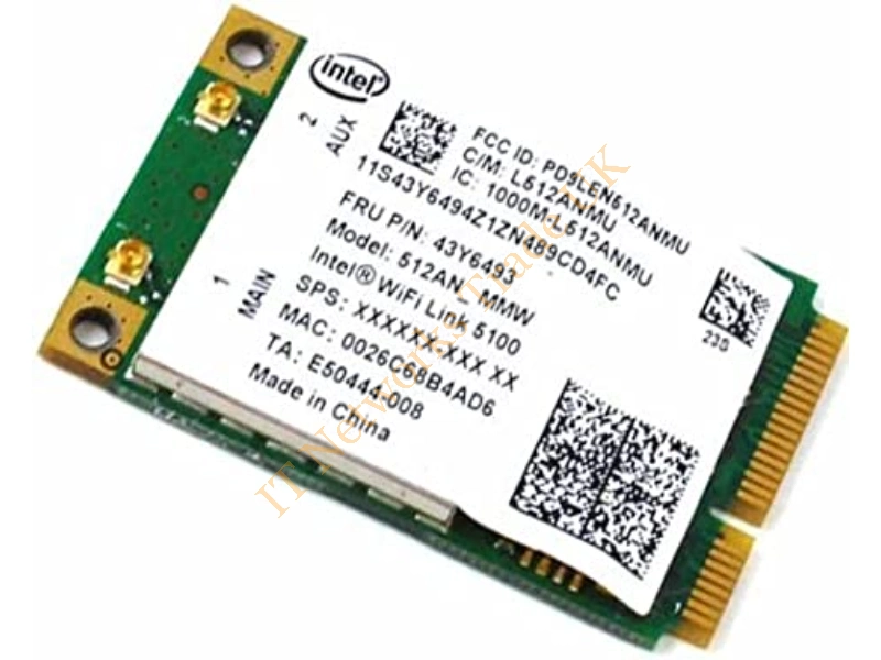 43Y6493 IBM Lenovo 5100 Wi-Fi Link 802.11a/b/g/n Wireless LAN Card for ThinkPad T400