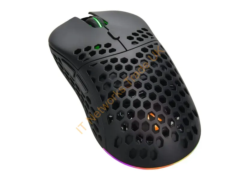 44028 - Monoprice Dark Matter Mouse Gaming Ambidextrous Rf Wireless + Usb Type-A Optical 16000 Dpi