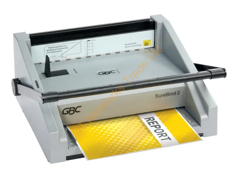 4410040 - GBC Surebind 2 Heavy Duty Manual Punch and Strip Binding Machine Capacity 500 A4 Sheets