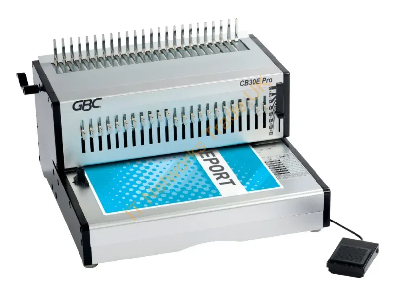 4410045 - GBC CB30E Pro Heavy Duty Electric Punch and Comb Binding Machine Capacity 500 A4 Sheets