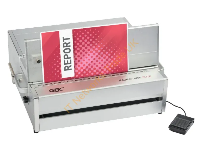 4410046 - GBC Magnapunch Elite Electric Multi Die set Punch with Foot Pedal 30 Sheet Punch Capacity