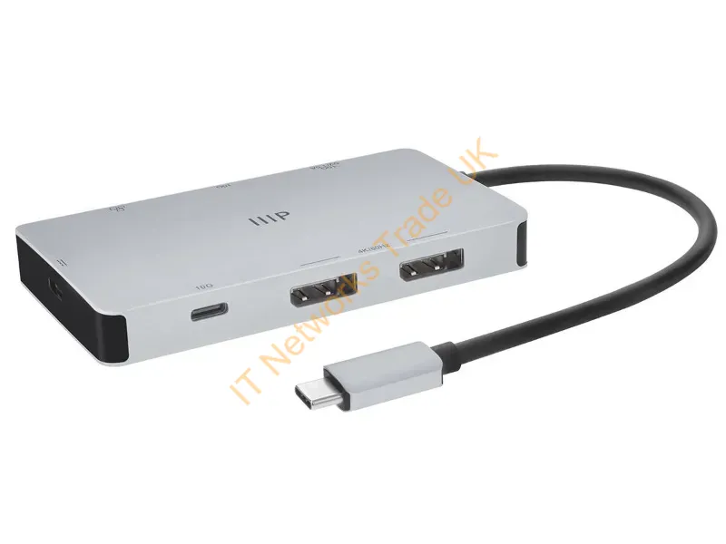 44116 - Monoprice 44116 Laptop Dock/Port Replicator Wired Usb 3.2 Gen 1 (3.1 Gen 1) Type-C Silver