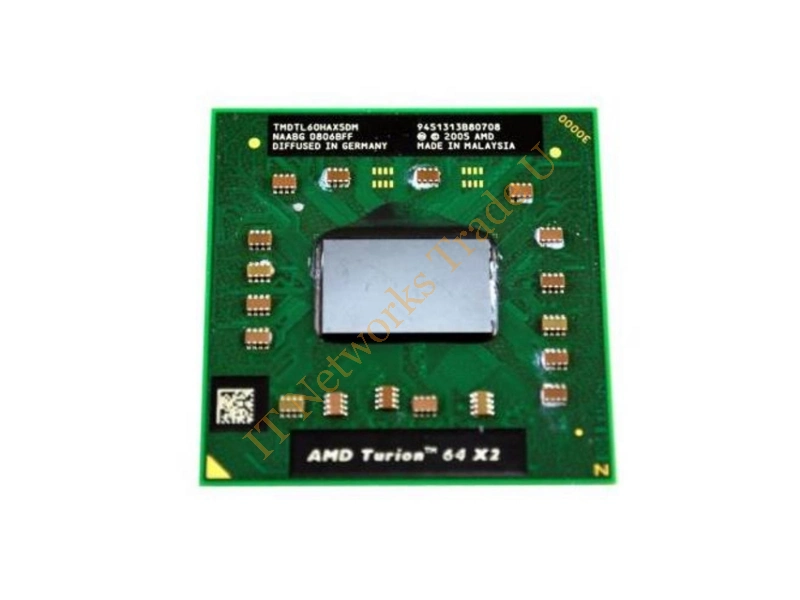 443892-001 HP 2.00GHz 800MHz HTL 2 x 512KB L2 Cache Socket S1 (S1g1) AMD Turion 64 X2 TL-60 Dual Core Retail Processor