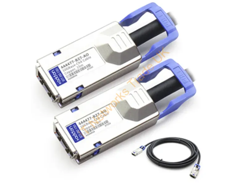 444477-B27-AO - Addon Networks 15M, Cx4 - Cx4 Infiniband/Fibre Optic Cable 590.6" (15 M) Black