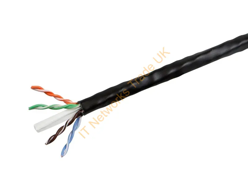 44491 - Monoprice 44491 Networking Cable Black 12000" (304.8 M) Cat6 U/Utp (Utp)