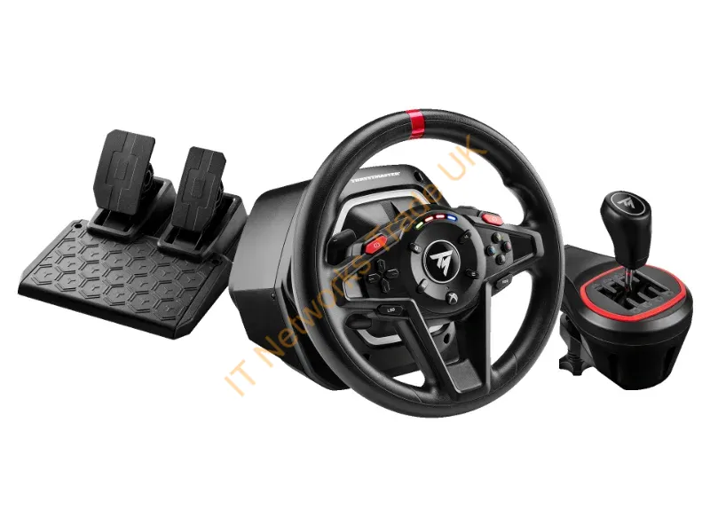4460267 - Thrustmaster T128 Shifter Pack Black USB Steering wheel + pedals + shifter Analogue / Digital PC, Xbox One, Xbox One S, Xbox One X, Xbox Series S, Xbox Series X
