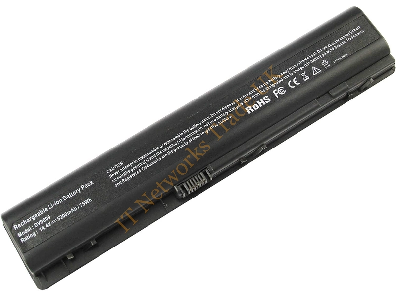448007-001 HP 8-Cell 14.8-Volt 4400mAh Lithium-Ion (Li-Ion) Laptop Battery for Pavilion dv9000 Series Laptops