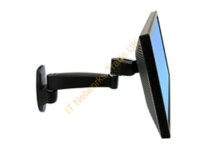 45-233-200 - Ergotron 200 Series Wall Mount Arm, 1 Extension 24" Black Monitor Accessory
