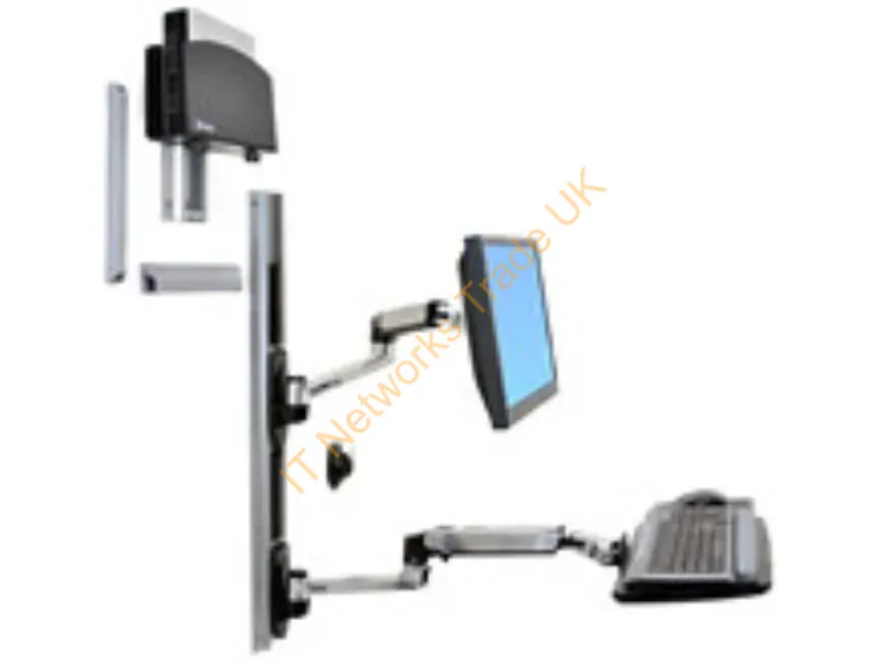 45-253-026 - Ergotron Lx Series Lx Wall Mount System 27" Black, Silver