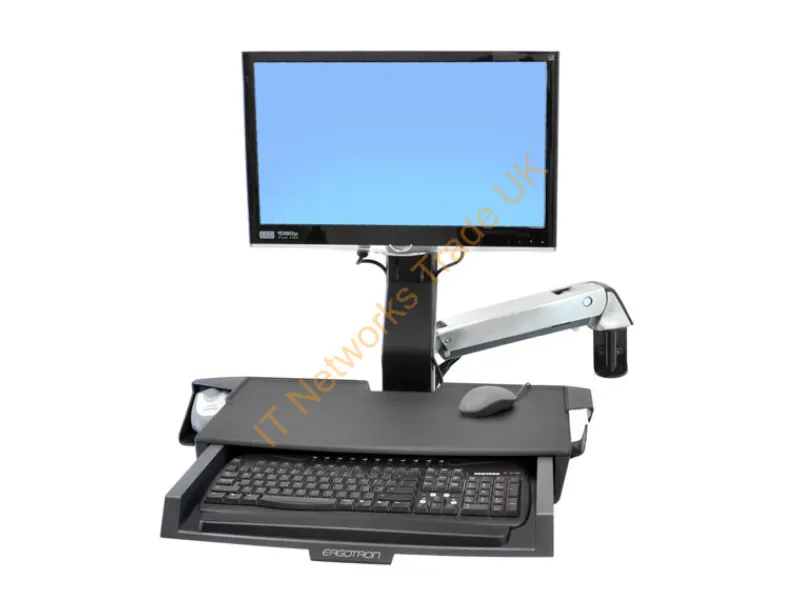 45-260-026 - Ergotron StyleView Sit-Stand Combo Arm with Worksurface 24" Monitor Accessory