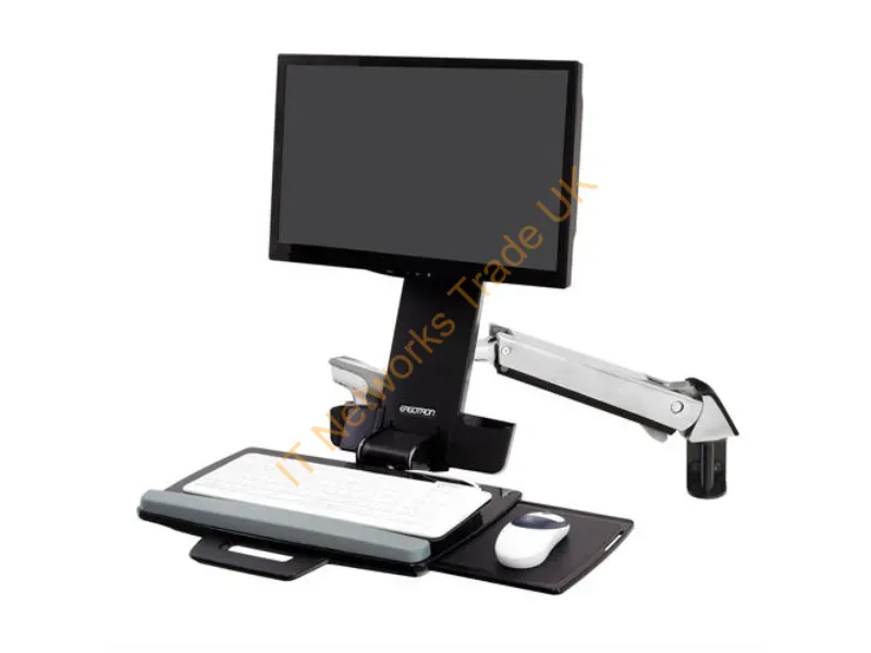 45-266-026 - Ergotron StyleView Sit-Stand Combo Arm 24" Aluminium Monitor Accessory