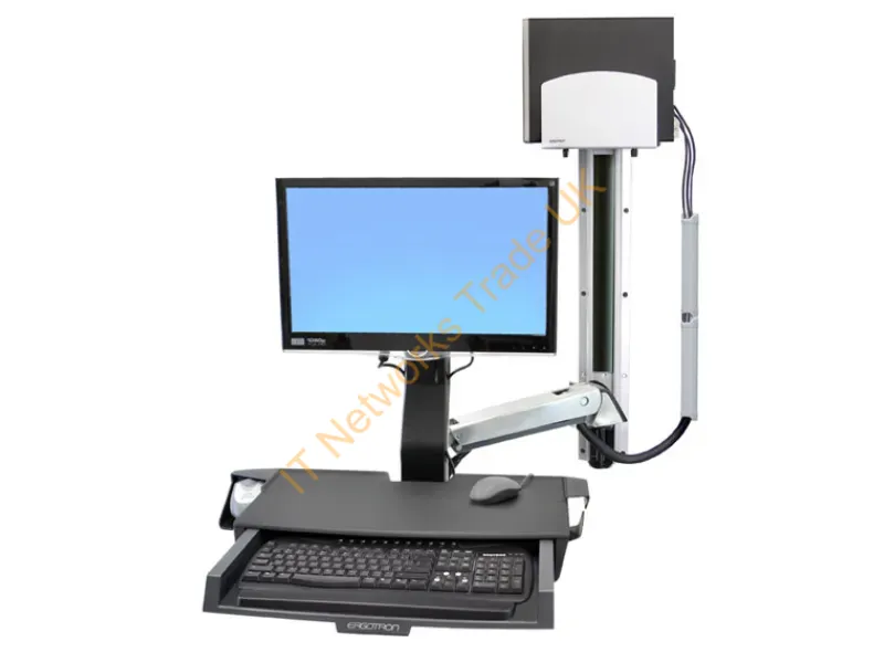 45-270-026 - Ergotron Styleview Sit-Stand Combo System With Worksurface 24" Wall