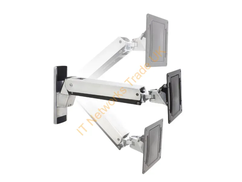 45-304-026 - Ergotron Interactive Arm, Vhd 60" Wall Aluminum, Black