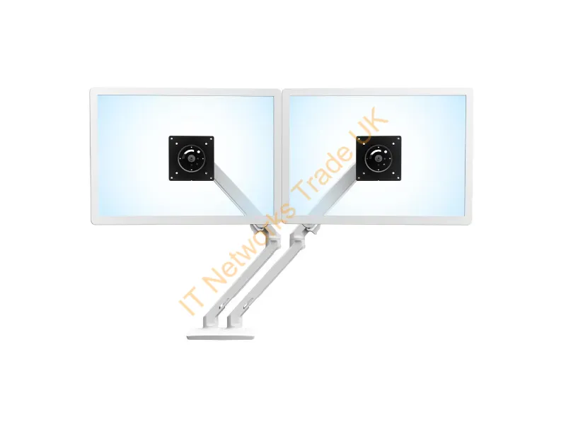 45-518-216 - Ergotron Mx Series Desk Dual Monitor Arm 24" White
