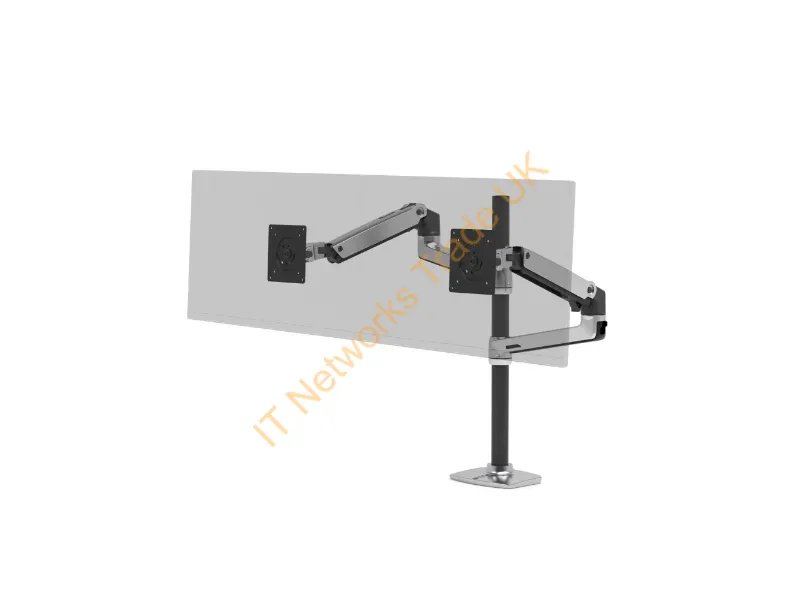 45-549-026 - Ergotron Lx Series Lx Dual Stacking Arm Tall Pole 40" Desk Aluminum