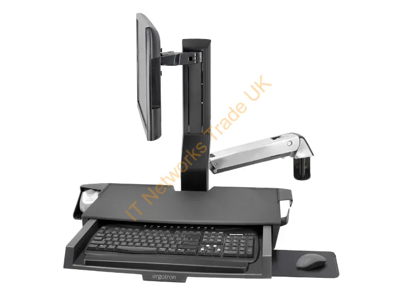 45-583-026 - Ergotron Sv Combo Aluminum Flat Panel Multimedia Stand