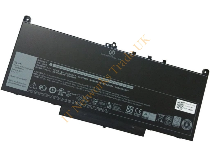 451-BBJW Dell 4-Cell 52Wh Li-Ion Battery for Latitude E7250 Laptop Battery
