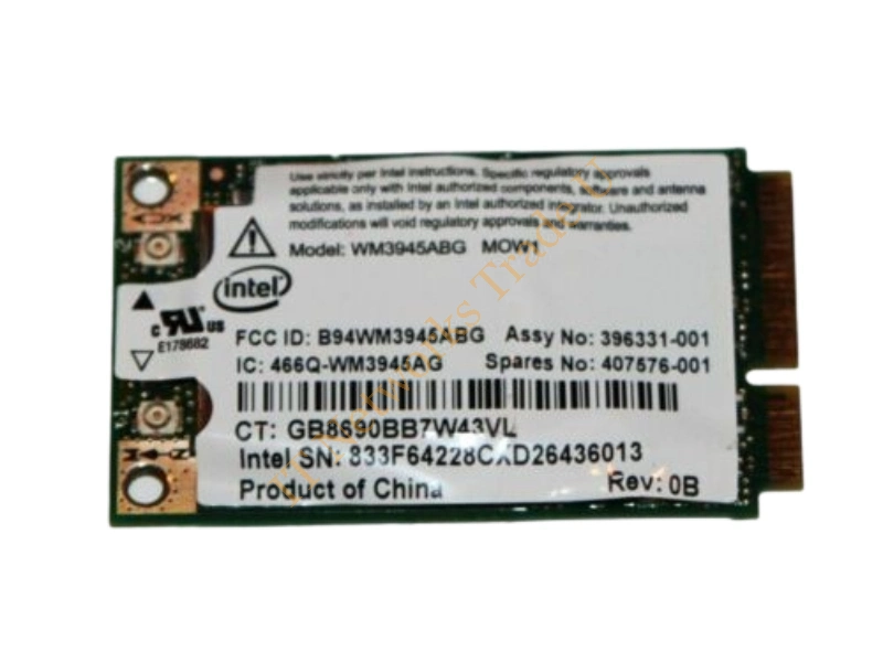 451861-001 HP Broadcom 3945ABG Mini PCI-Express 802.11a/b/g Wireless LAN (WLAN) Network Interface Card for DV9000 Series Notebooks Wireless LAN Card