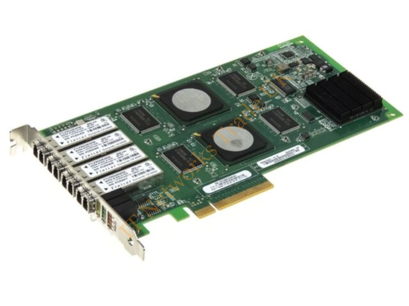 455088-001 HP StorageWorks 4-Channel Fibre Channel 4Gb/s PCI-Express Host Bus Adapter with Standard Bracket Card Only Fiber Channel Controller