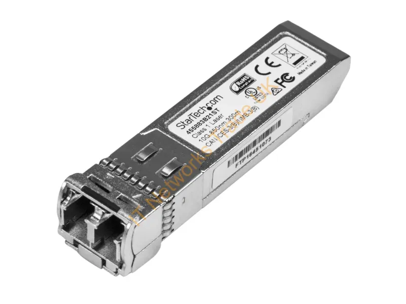 455883B21ST StarTech 10Gbps 10GBase-SR Multi-mode Fiber 300m 850nm LC Connector SFP+ Transceiver Module