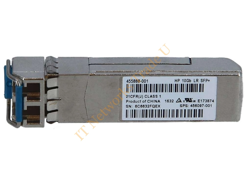 455888-001 HP BladeSystem c-Class 10GB Long Range Small Form-Factor SFP+ Transceiver Module